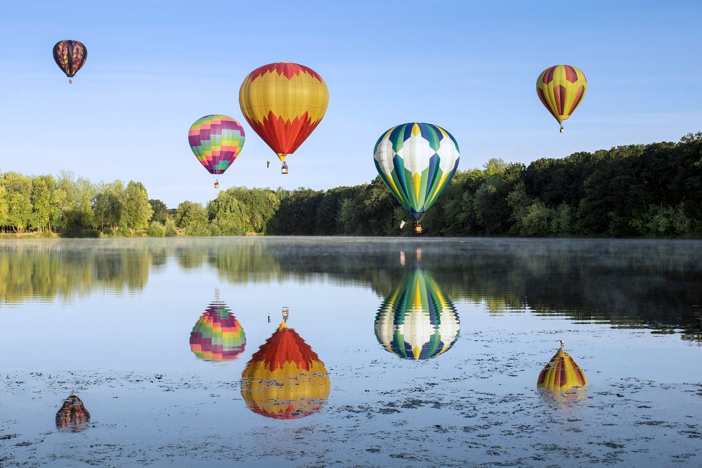 Hot air balloon in Srinagar Kashmir