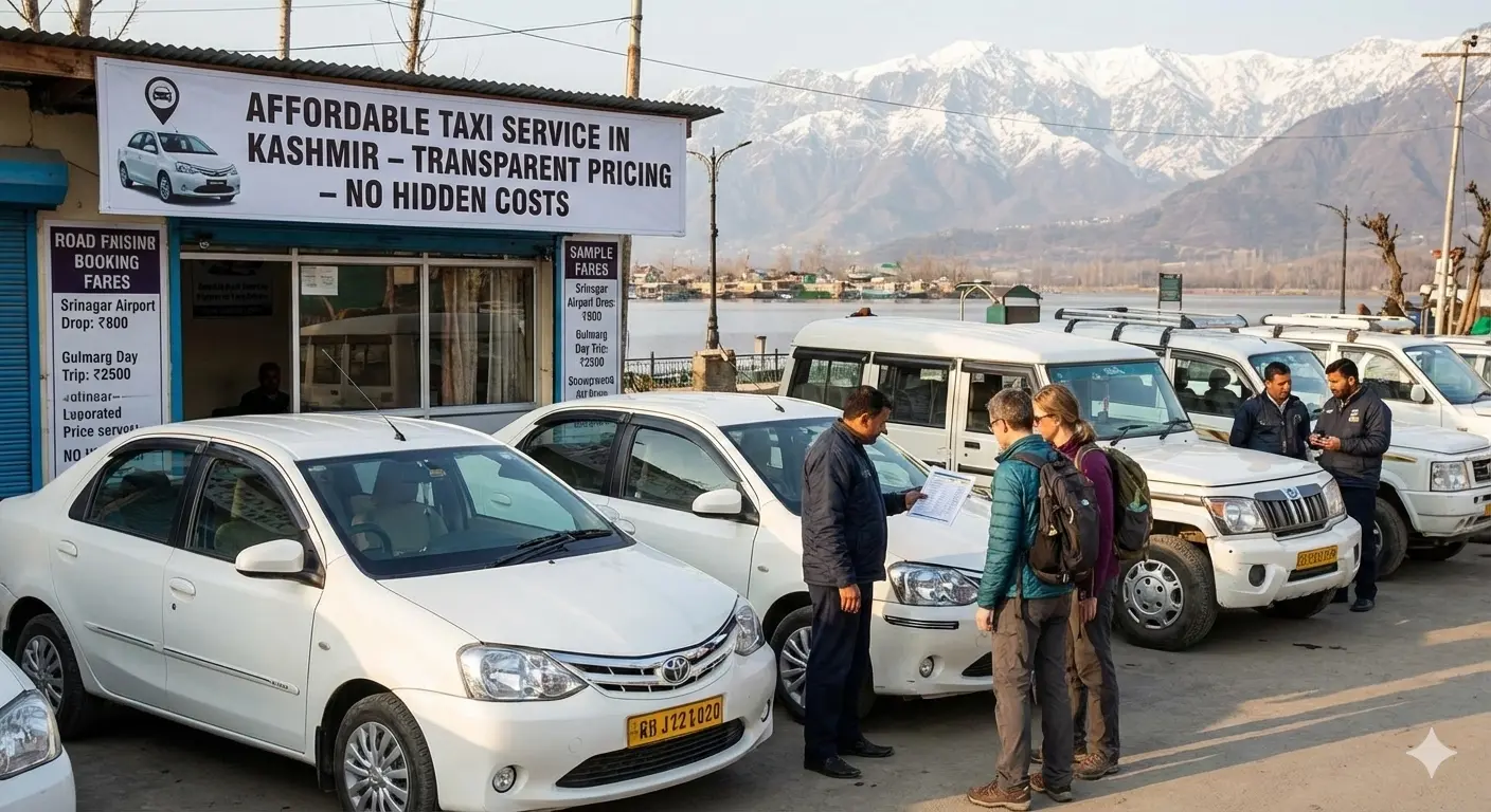 Affordable Taxi Service in Kashmir with Transparent Pricing