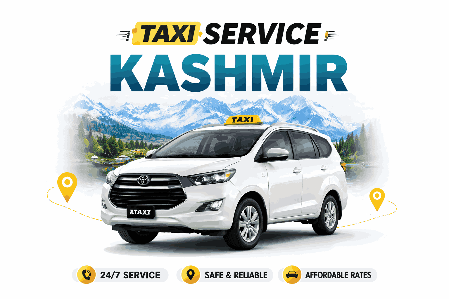 Kashmir taxi service- Kashmir cab service