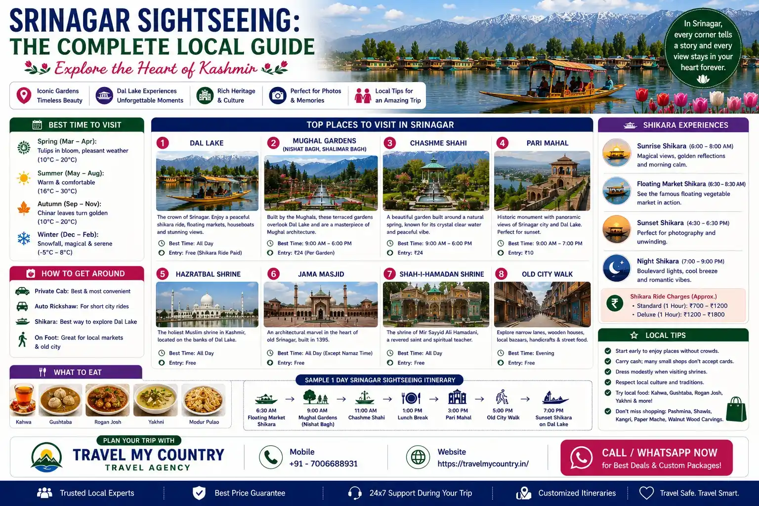 Srinagar Sightseeing The Complete Local Guide