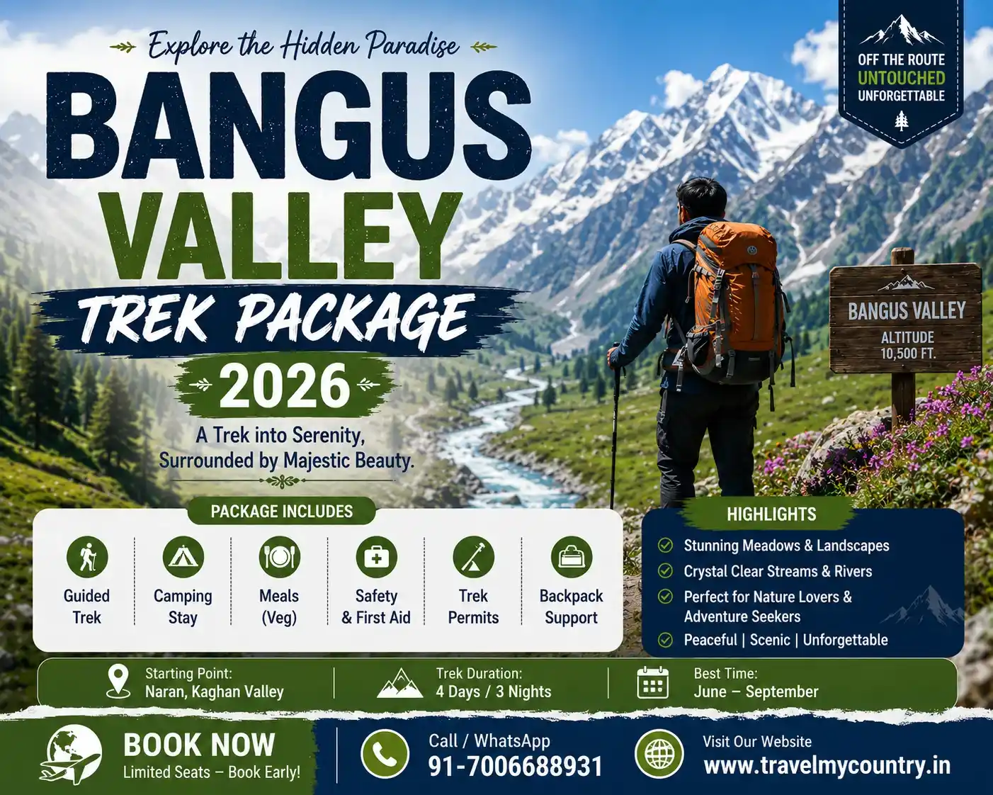 Bangus Valley Trek Package