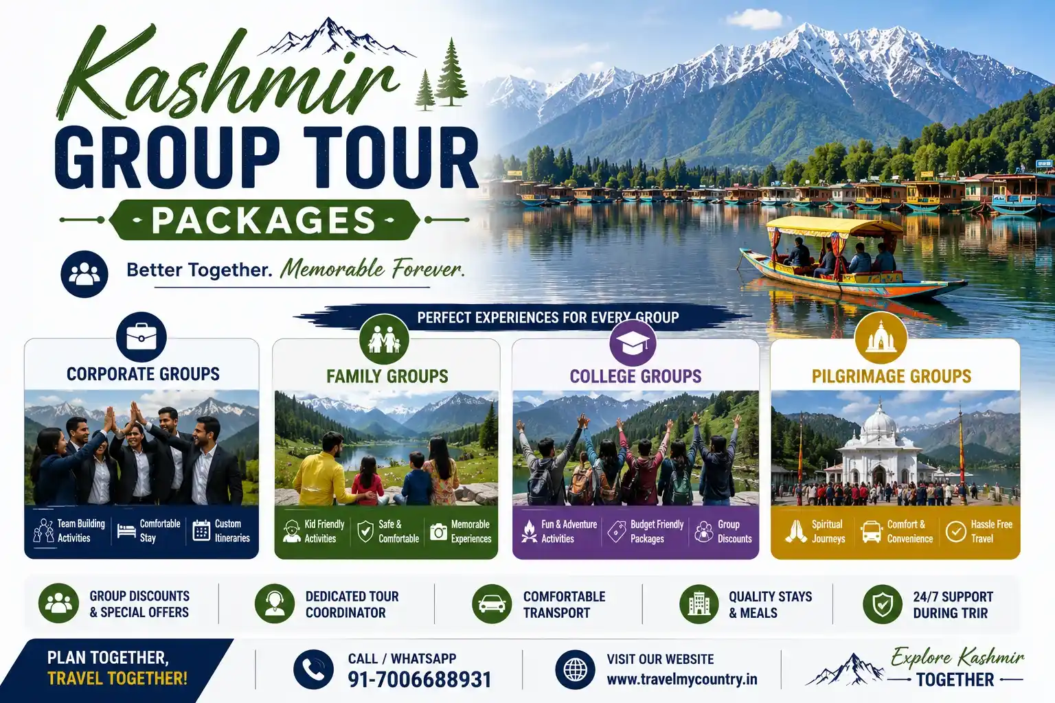Kashmir Group Tour Packages