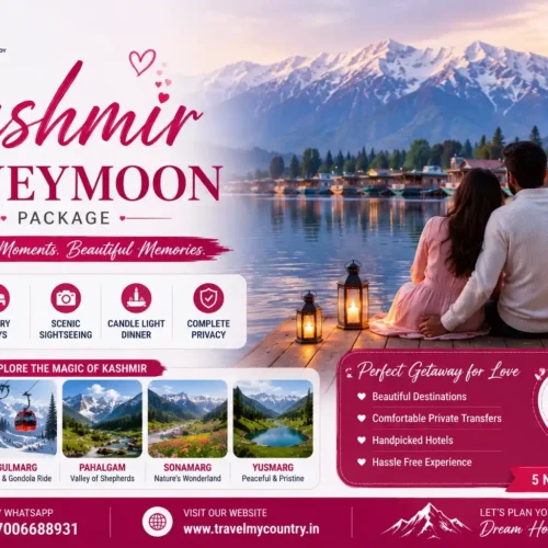 Kashmir Honeymoon Package by Travel My Country travel agency