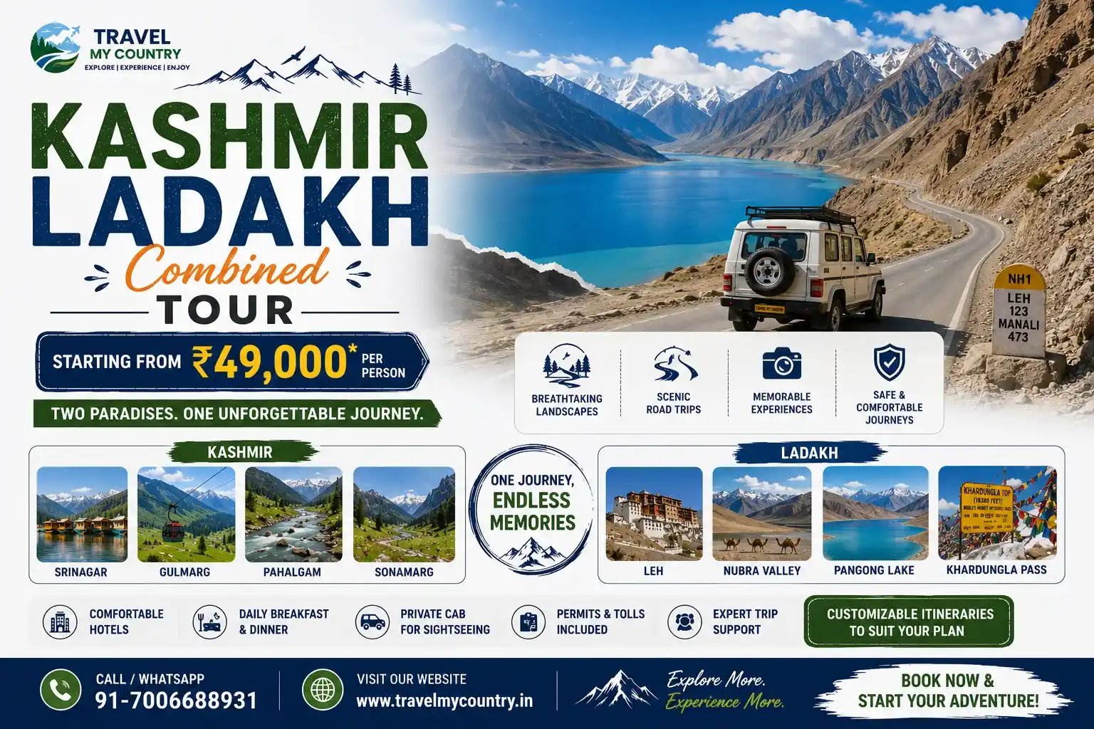 Kashmir & Ladakh Combined Tour