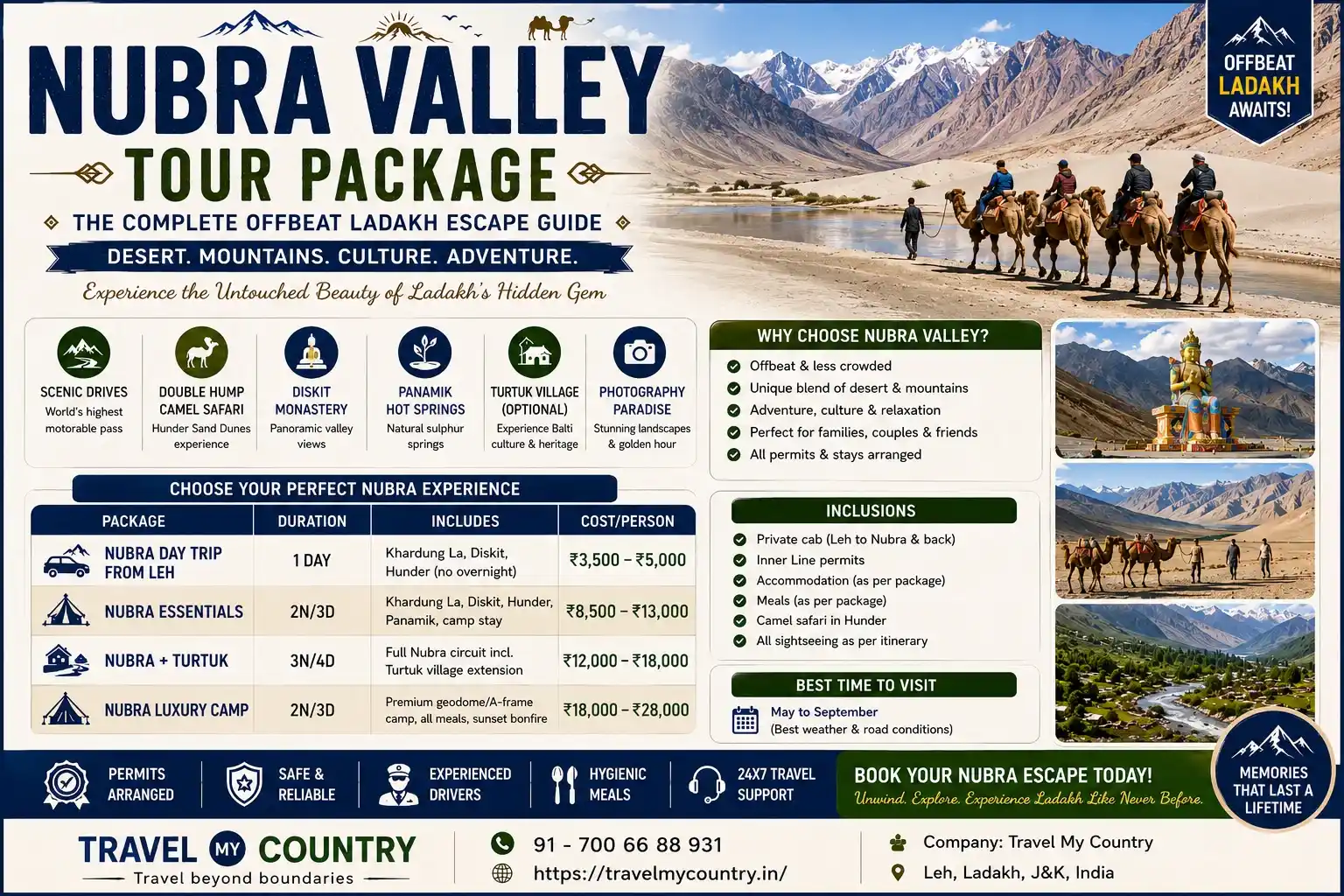 Nubra Valley Tour Package, The Complete Offbeat Ladakh Escape Guide